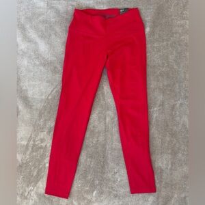 Vibrant Red Active Leggings